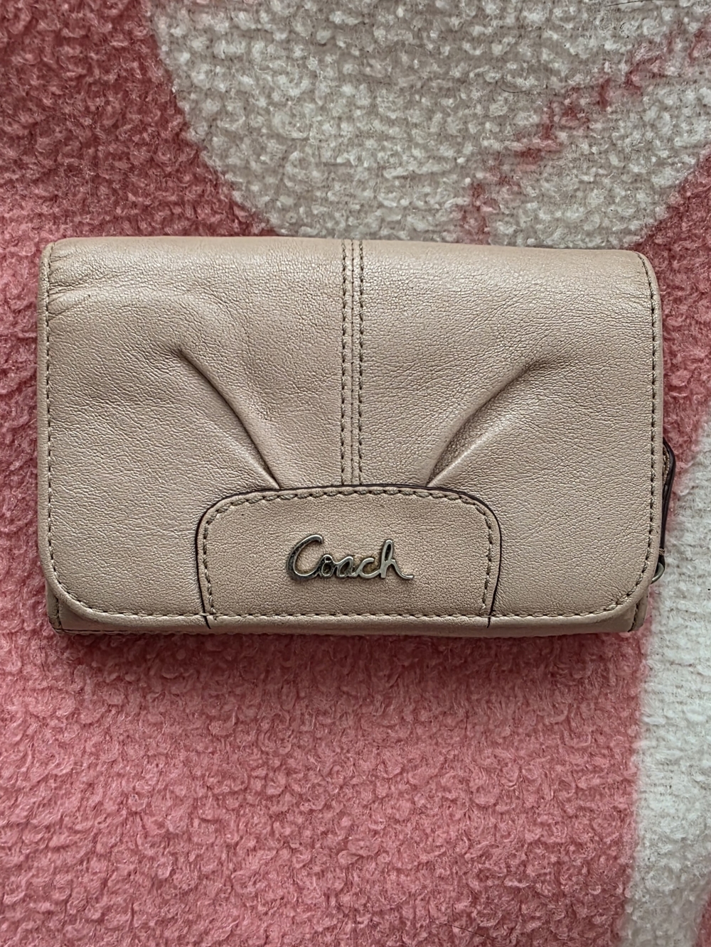 Compact Coach  Leather Wallet